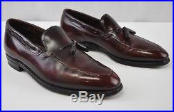 10.5 Vtg Johnston Murphy Presidents Collection Moc Toe Tassel Slip On Dress Shoe
