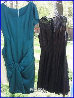 14 QUALITY VINTAGE 1930 1940 1950 MIXED CLOTHING LOT dresses slips FAB S M L