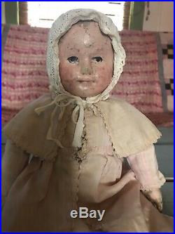 16 Martha Chase cloth doll 2 dresses bonnet & slip