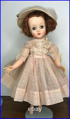 16 Vintage Madame Alexander Elise Swiss Pink Sheer Outfit NO DOLL