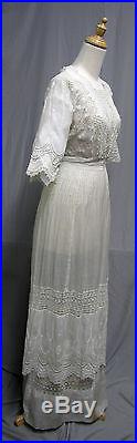 #16107, 1920's Silk Chiffon Dress with Chinese Embroidered Slip