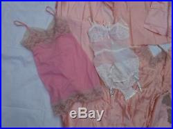 16pc Vintage Lingerie Most Full Dress Slips (13) Nice Lot Most Pink