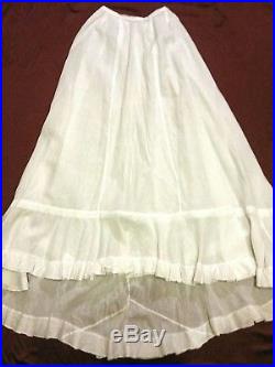 1907 Victorian Dress, Petticoat, Slip and Hat
