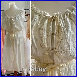 1919 Edwardian GIRL Slip Dress Antique Undergarments Edwardian Nightgowwn