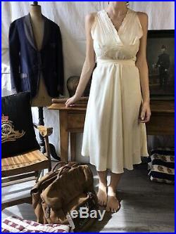 1930's Vtg Dress Silk Vtg 1920's Slip Dress Vtg Lingerie Dress