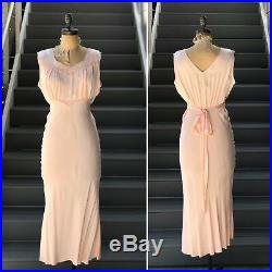 1930s Peach Barbizon Nightgown Slip Dress
