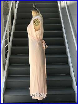 1930s Peach Barbizon Nightgown Slip Dress