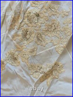 1930s Silk Lace Slip Dress VINTAGE