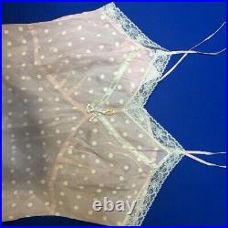 1940s Pink Polka Dot Slip