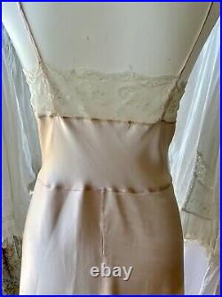 1940s Satin Slip Dress Vintage Slip Dress Satin M