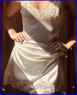 1950s Ivory Lace Slip Dress