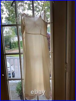 1950s Satin Slip Dress Bridal S