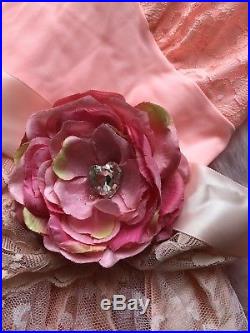 1950s Vintage Deconstructed Slip Prom Dress Boho Wedding Pink Lolita Dolls Kill
