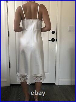 1970s Vintage Christian Dior Lingerie Slip Dress Nightie Made in USA Sz 34-36