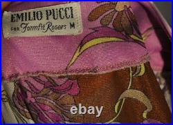 2 piece Vintage Emilio Pucci Formfit Rogers long Slip Dress & robe set S