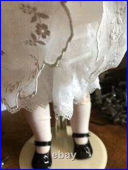 24Queen Louise Armand Marseille Doll, Bisque Head, Germany Antique Dress, Slips+