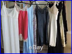 30 pc Vintage Lot Of DRESSES VINTAGE CLOTHING LOT VTG DRESSES slips lingerie