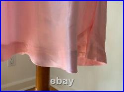 40s Satin Lace Slip Dress Vintage Slip Dress 1940s Pink White L