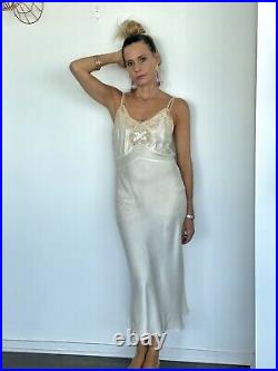 40s Silk Nightgown 40s Nightgown 1940s Silk Nightgown 40s Dress
