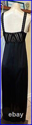 5 VTG Movie Star Slip Dress Lingerie Silky Lace Black Coral Ivory AS IS Lot