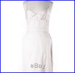 $748 Marc By Marc Jacobs White Structured Slip Vintage Style Dress Sz 12 NEW