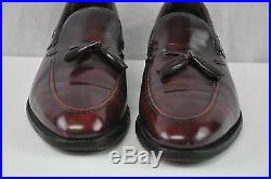 9.5 Vtg Johnston Murphy Presidents Collection Moc Toe Tassel Slip On Dress Shoe