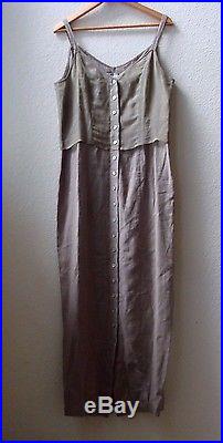 90s Dries Van Noten oversize LINEN long minimalist slip totokaelo tank dress top