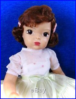 ADORABLE VINTAGE TERRI LEE DOLL WithTAGGED PARTY DRESS, SLIP, PANTIES, SHOES & SOCKS