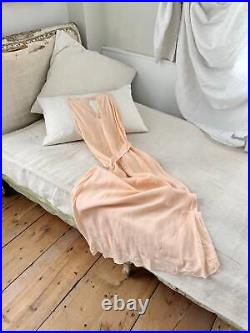 AMAZING Rare Deco collection 1920's French Pink silk slip lingerie woman's smal