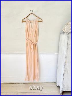 AMAZING Rare Deco collection 1920's French Pink silk slip lingerie woman's smal