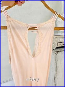 AMAZING Rare Deco collection 1920's French Pink silk slip lingerie woman's smal