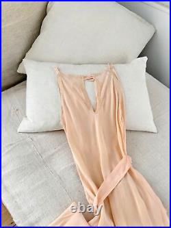 AMAZING Rare Deco collection 1920's French Pink silk slip lingerie woman's smal