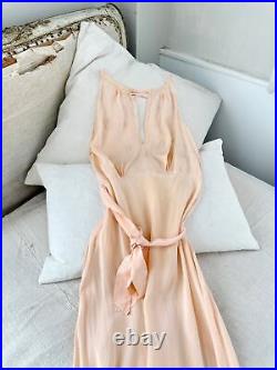 AMAZING Rare Deco collection 1920's French Pink silk slip lingerie woman's smal