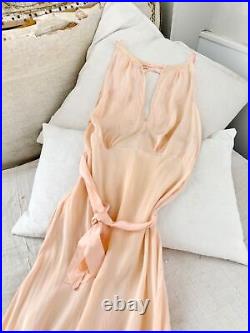 AMAZING Rare Deco collection 1920's French Pink silk slip lingerie woman's smal