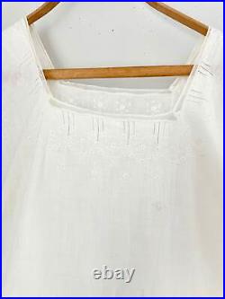 AMAZING Rare deco collection 1910's French white silk slip lingerie woman's vin