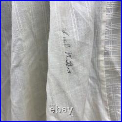 ANTIQUE 1820's HAND STITCH CORDED PETTICOAT OLD SCRIPT SIGNATURE SARAH W BART