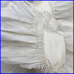 ANTIQUE 1820's HAND STITCH CORDED PETTICOAT OLD SCRIPT SIGNATURE SARAH W BART