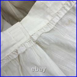 ANTIQUE 1820's HAND STITCH CORDED PETTICOAT OLD SCRIPT SIGNATURE SARAH W BART