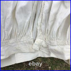 ANTIQUE 1820's HAND STITCH CORDED PETTICOAT OLD SCRIPT SIGNATURE SARAH W BART