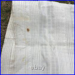 ANTIQUE 1820's HAND STITCH CORDED PETTICOAT OLD SCRIPT SIGNATURE SARAH W BART