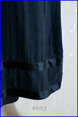 ASO Rory in Gilmore Girls Black Silk MJ Tie Waist Silk Dress + Slip Size US 4