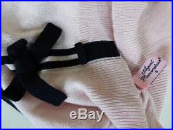 Agent Provocateur mini dress S cashmere knit corset print suspender slip vintage