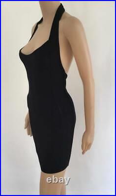 Alaia Vintage Sexy Bustier Halter Dress Size Small