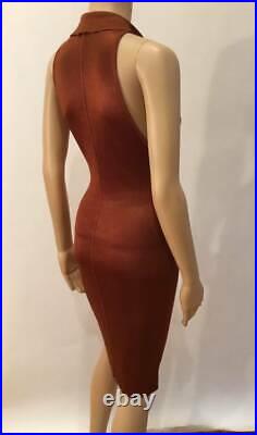 Alaia Vintage Sexy Plunging Racer Back Dress Size S