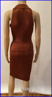 Alaia Vintage Sexy Plunging Racer Back Dress Size S