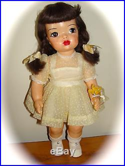 All Original! Vintage 16 Talking Terri Lee Doll Tagged Party Dress &slip++