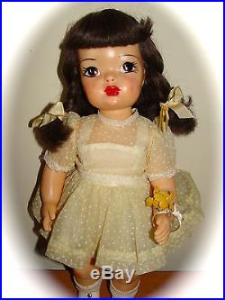 All Original! Vintage 16 Talking Terri Lee Doll Tagged Party Dress &slip++