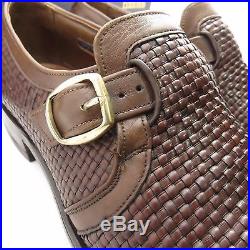 Allen Edmonds Ostendo Brown Slip On Vintage Dress Shoes Mens Size 9.5c