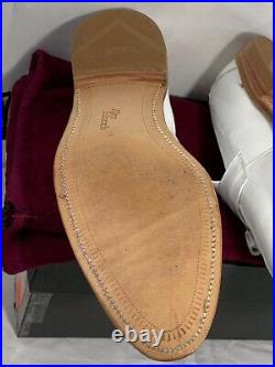 Allen Edmonds Riviera Shoe, Slip On Loafers, White Leather, Vintage, Mens 13D