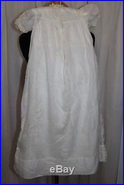 Antique Baby Christening Gown with Slip